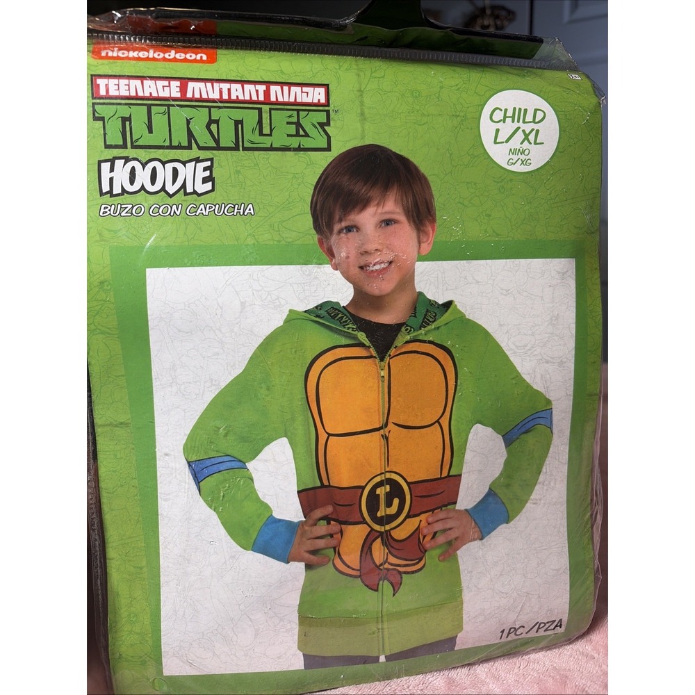 Teenage Mutant Ninja Turtles Leonardo Hoodie Sweatshirt Boys Large/XL New